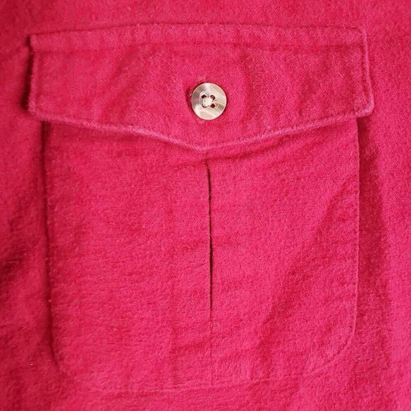 LL Bean Button Down Shirt Long Sleeve Women’s Plus Size 2X Red Cotton - Picture 4 of 9